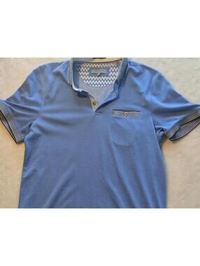 Ted Baker Light Blue Polo Shirt Size 3